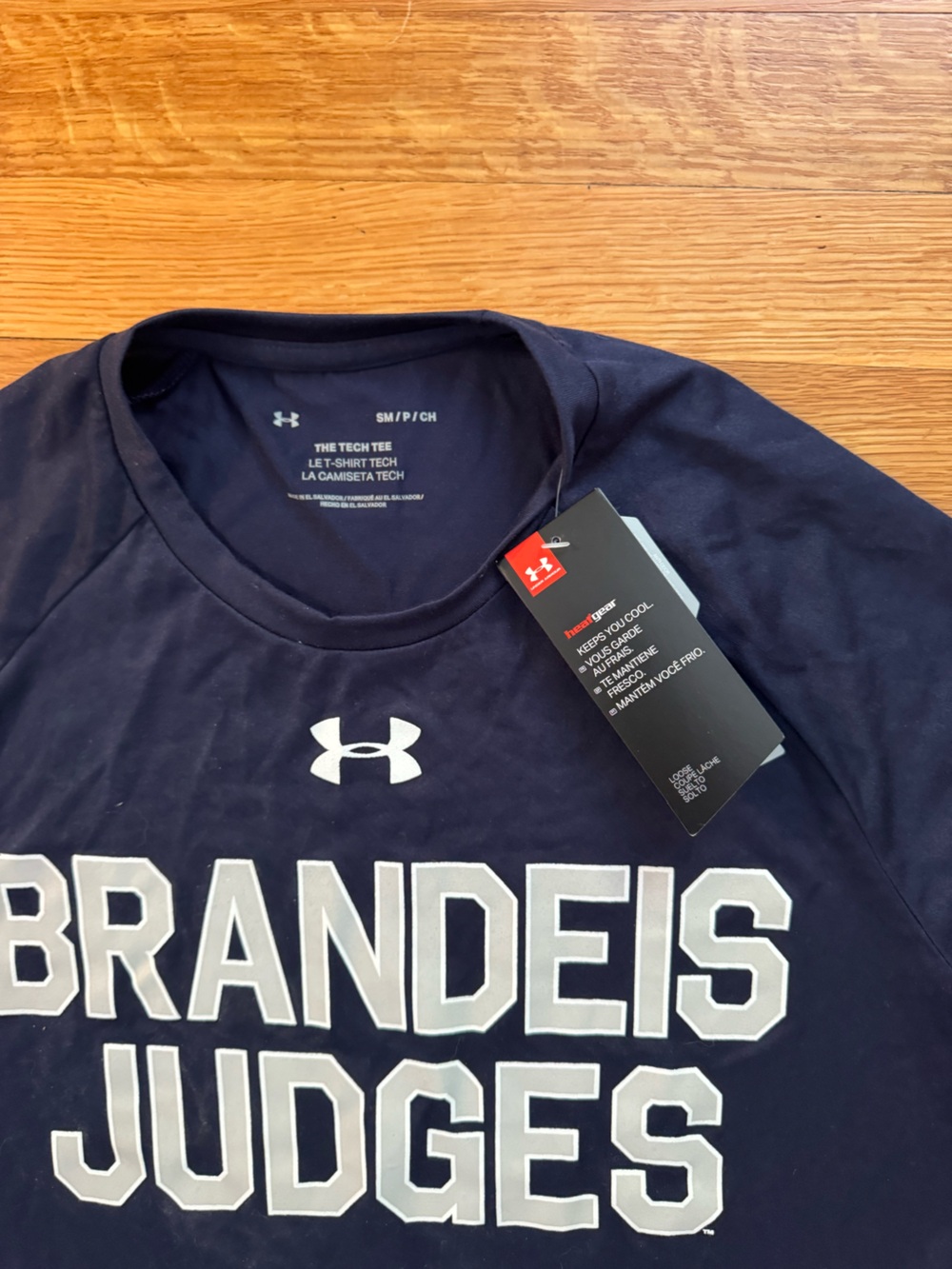 Under Armour Navy Brandeis Judges Short Sleeve Tech Tee